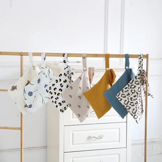 Printed Cotton Diaper Bag Multi-Functional Mommy Handbag