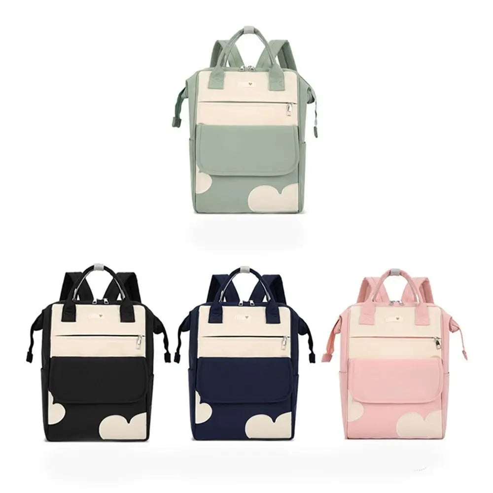 Large Capacity Women’s Backpack Waterproof Multi-Pocket Diaper & School Bag