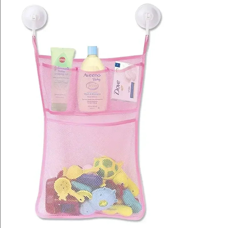 Baby Shower Bath Toy Storage Mesh Net with Suction Cups