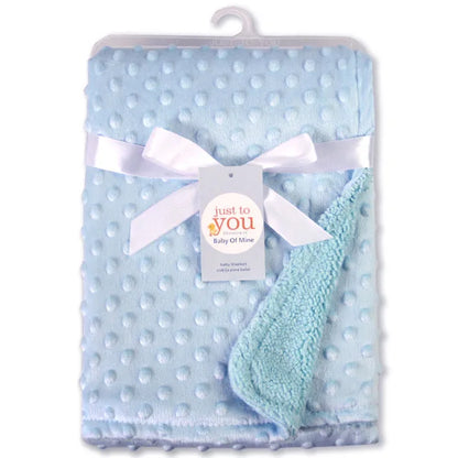Baby Blanket Newborn Soft Fleece Thermal Swaddle Wrap Winter Bedding