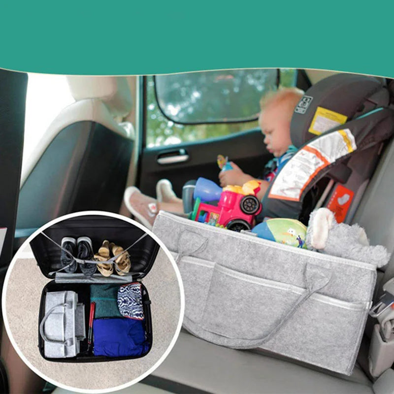 Baby Diaper Wipes Bag Caddy Infant Nursery Organizer Basket