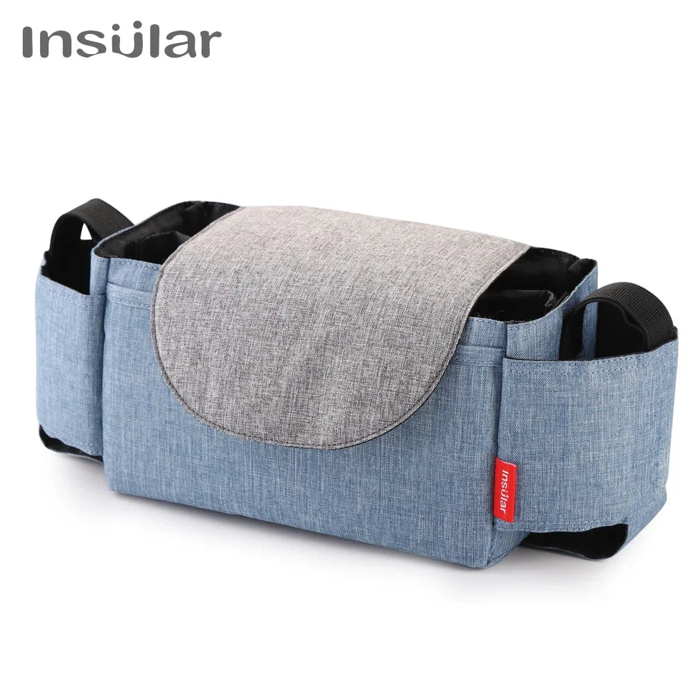 Insular Baby Diaper Bag Milk Bottle Insulation Storage Mommy Stroller Bag