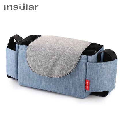 Insular Baby Diaper Bag Milk Bottle Insulation Storage Mommy Stroller Bag