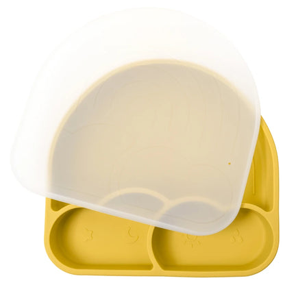 Baby Plate with Sucker Kids Feeding Bowl Cartoon Waterproof Tableware