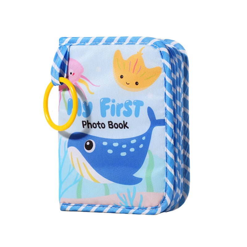 Baby Photo Album Soft Cloth My First Family Photos Book with Hook