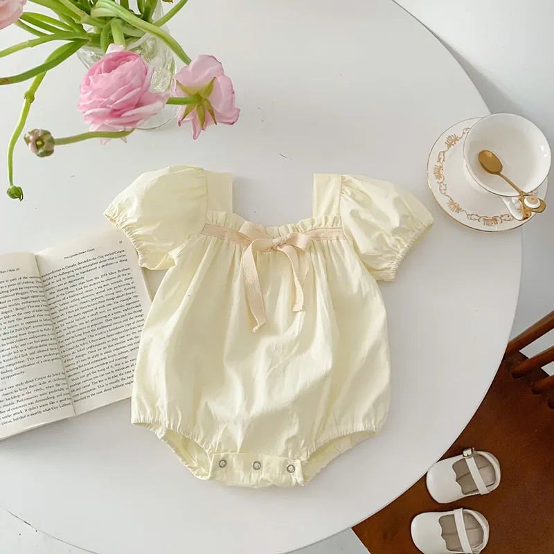 Baby Floral Romper Short Sleeve Sunsuit Jumpsuit 0–2Y