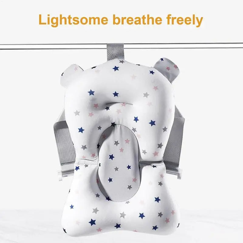 Newborn Bath Cushion Foldable Adjustable Bathtub Mat Baby Bath Accessories