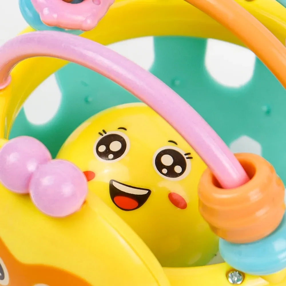 Baby Soft Teething Sensory Ball Rattle Early Learning Grasping Toy