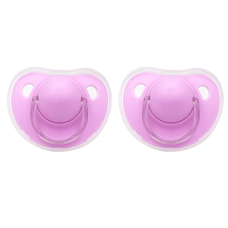 2 Pcs Baby Pacifier Soother with Cover Day & Night Use