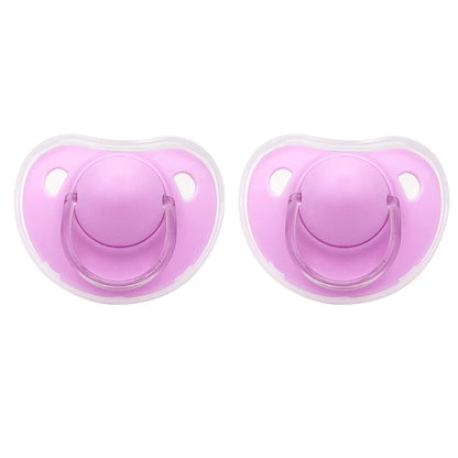 2 Pcs Baby Pacifier Soother with Cover Day & Night Use