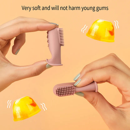 Baby Soft Finger Toothbrush BPA-Free Silicone Infant Oral Care Brush