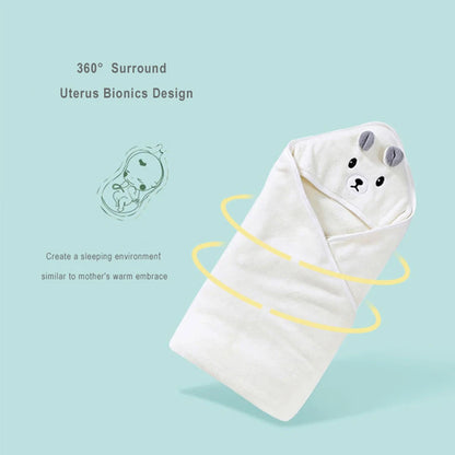 Toddler Bathrobe Hooded Infant Swaddle Coral Fleece Towel Blanket