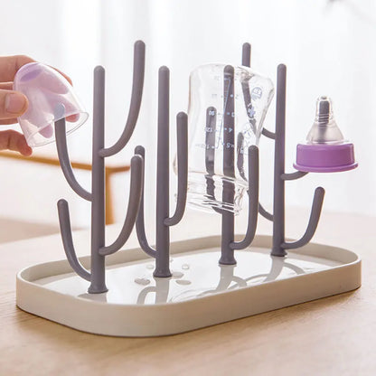 Baby Bottle Drying Rack Detachable Holder for Nipples Cups Pump Parts