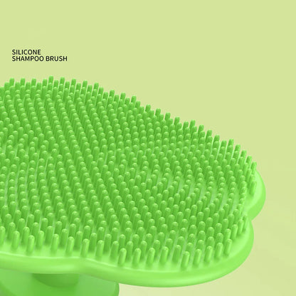 Baby Hair Brush Soft Silicone Newborn Head Massager Comb