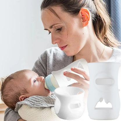 Baby Feeding Bottle Protective Silicone Cover Anti-Breakage Insulated Sleeve