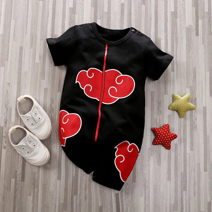 Newborn Anime Cotton Jumpsuit Soft Summer Short Sleeve Baby Romper 0-18 Months