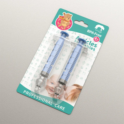 2 Pcs Baby Nasal Cleaner Needle Tube Infant Nose Washer Set