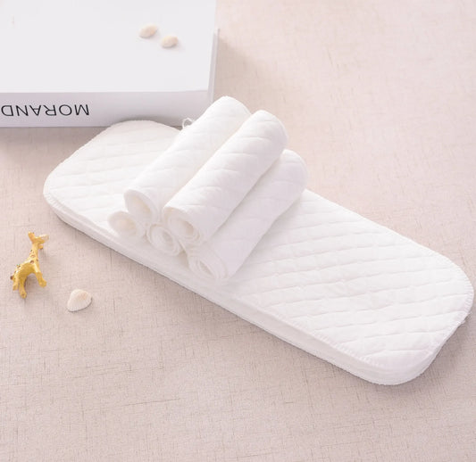 2/5/10pcs Baby Reusable Cotton Diapers Washable Absorbent Nappies