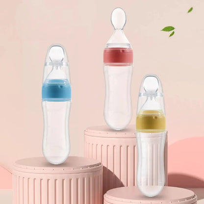 90ML Baby Fruit Feeder Pacifier Self-Feeding Teething Food Dispensing Spoon