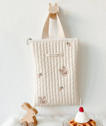 Quilted Mommy Diaper Bag Cute Bear Organizer