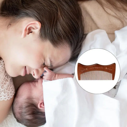 Pregnancy Labor Wooden Comb Natural Sandalwood Birth Essentials Gift for Moms