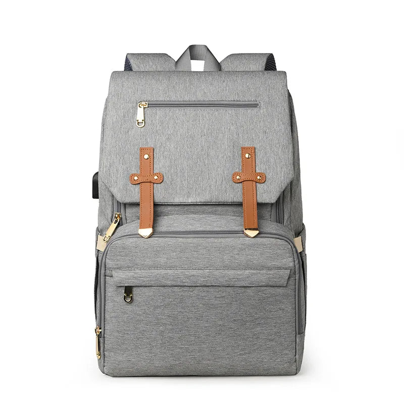 Mommy Bag USB Charging Large Capacity Diaper Bag