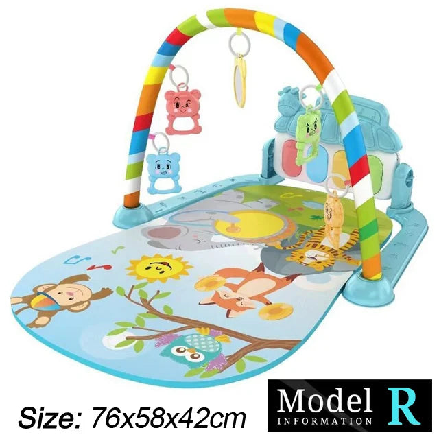 Baby Fitness Play Gym Music Activity Mat Piano Crawling Toy