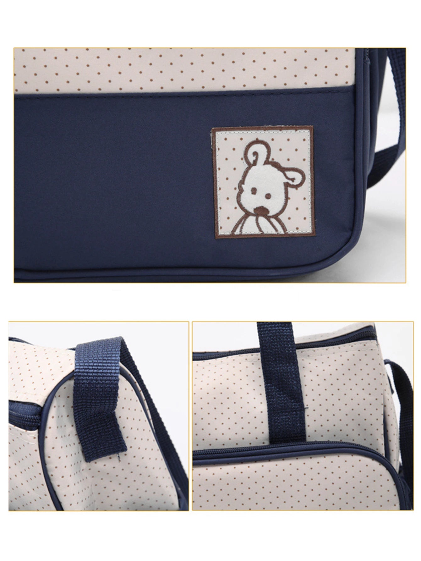 Five-Piece Mommy Diaper Bag One-Shoulder Multi-Functional Bag