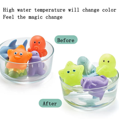 Baby Bath Toys Colorful Waterproof Toddler Infant Gift 0-3 Years