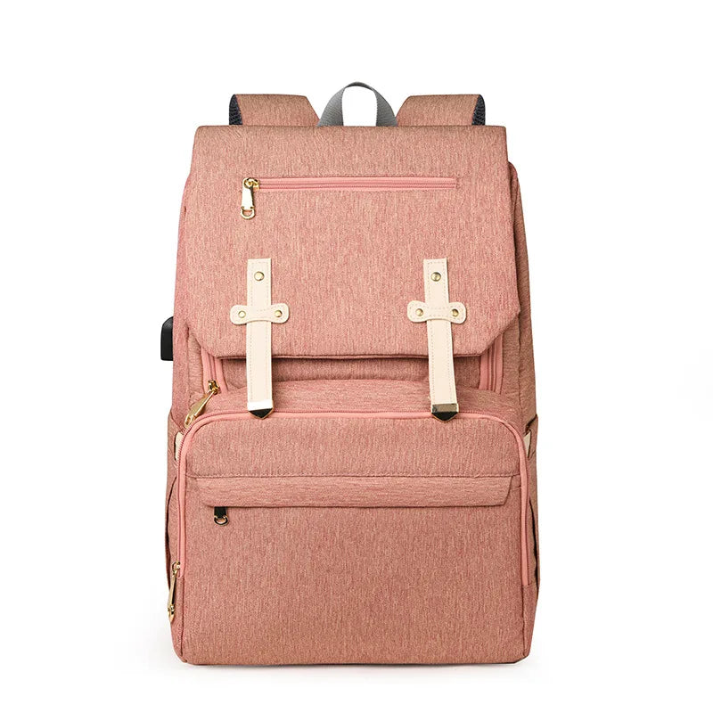 Mommy Bag USB Charging Large Capacity Diaper Bag