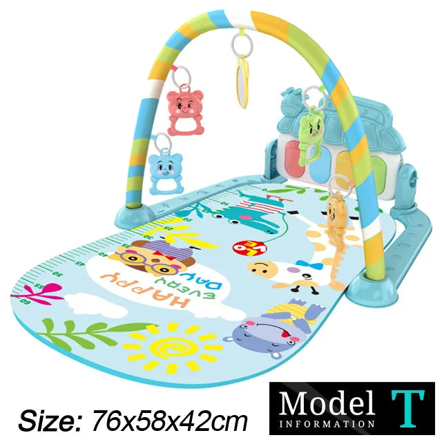 Baby Fitness Play Gym Music Activity Mat Piano Crawling Toy