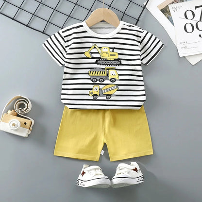 Baby Clothing 1-3Y Boys Girls Cotton 2-Piece Set Newborn Outfit