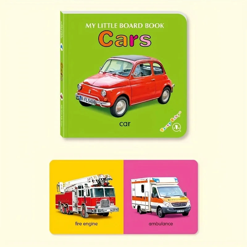 Baby Colorful Pattern Card Books Interactive Sensory Early Education Toy