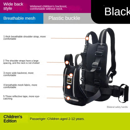 Child Seat Baby Carrier Belt Motorcycle Safety Belt Adjustable Non-Slip Protection Belt