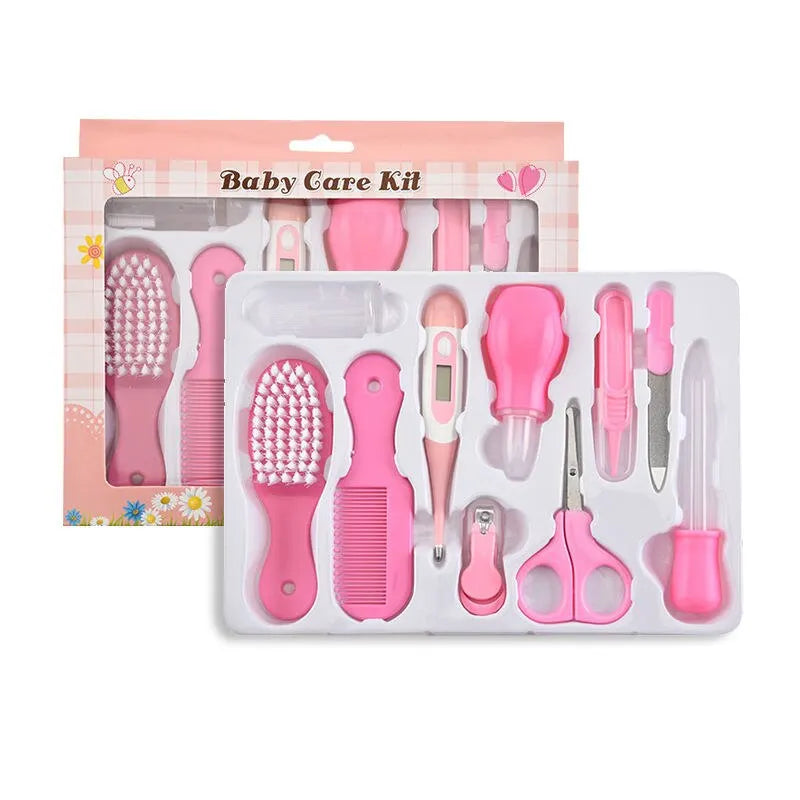 10PCS Baby Health Care Kit Nail Hair Thermometer Grooming Essentials