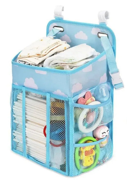 Baby Crib Hanging Diaper Organizer for Newborns and Infants