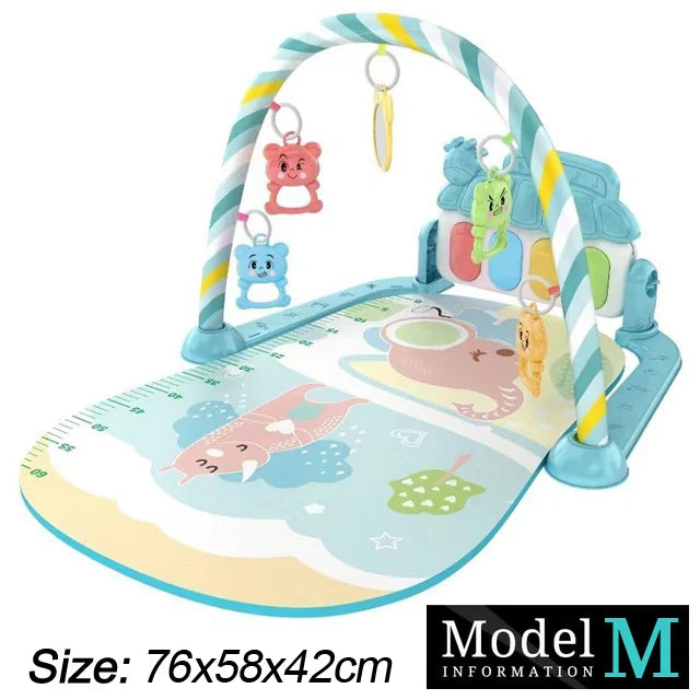 Baby Fitness Play Gym Music Activity Mat Piano Crawling Toy