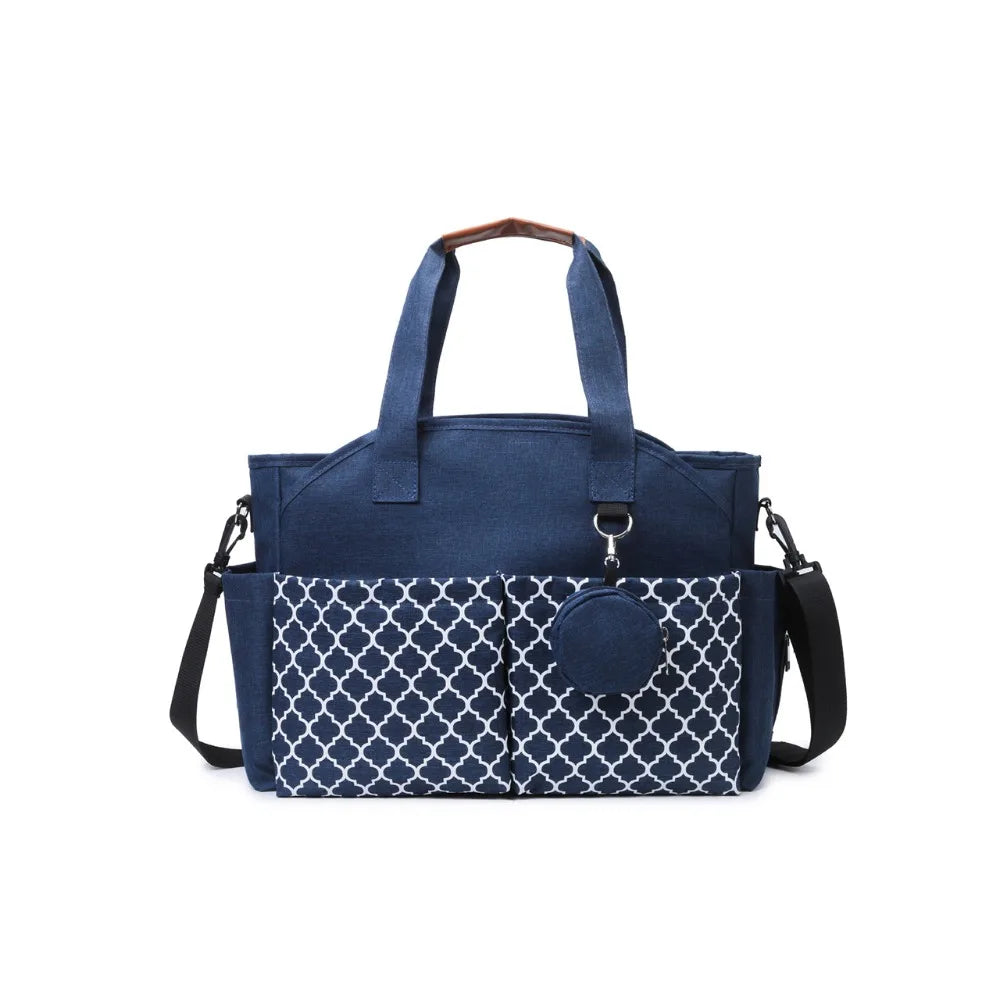 Large Capacity Waterproof Baby Diaper Bag Multi-Compartment Mom Stroller Bag