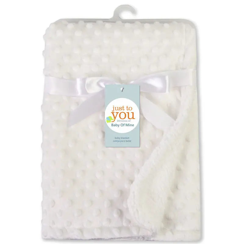 Baby Blanket Newborn Soft Fleece Thermal Swaddle Wrap Winter Bedding