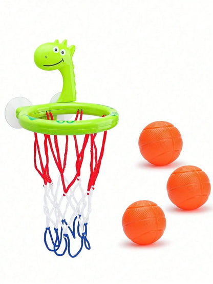 Baby Bath Toy Toddler Basketball Hoop Water Dinosaur Bathtub Play Set