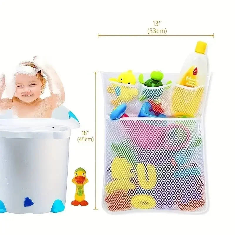 Baby Shower Bath Toy Storage Mesh Net with Suction Cups