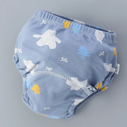 Baby Training Pants 6 Layer Cotton Reusable Breathable Cloth Diapers