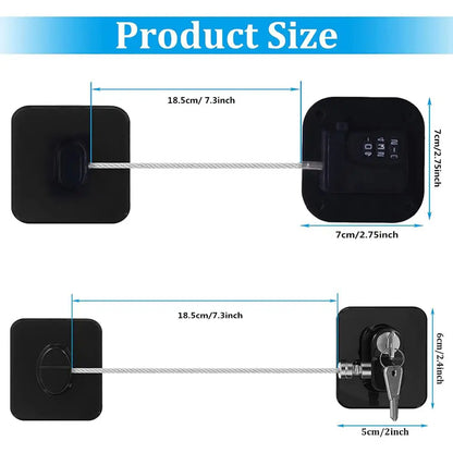 Baby Safety Refrigerator and Cabinet Lock with Keys