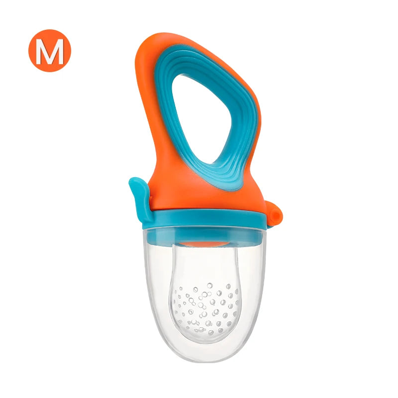 Baby Fruit & Vegetable Feeder Food-Grade Silicone Infant Nourishment Feeder with Mesh Bag