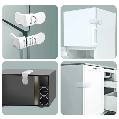 Baby Safety Drawer Lock Anti-Pinch Cabinet Protection Buckle