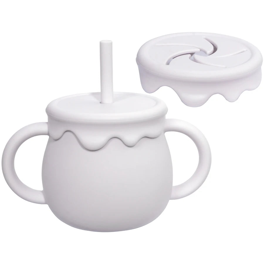 Baby Feeding Sippy Cup Portable Drinkware Snack & Solid Food Container