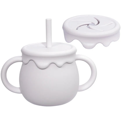 Baby Feeding Sippy Cup Portable Drinkware Snack & Solid Food Container