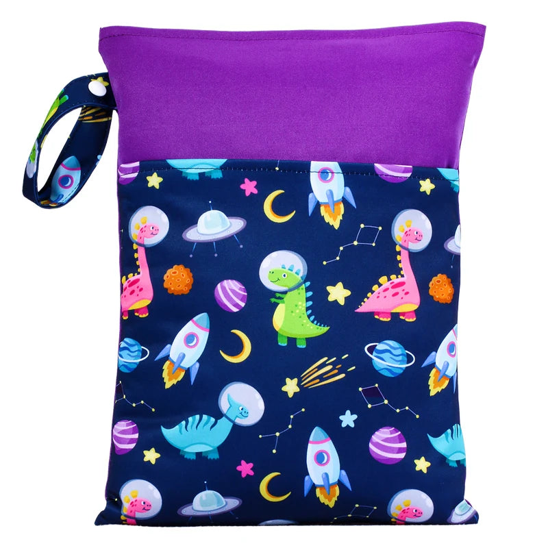 Babyshow Wet Dry Mommy Diaper Bag 35x25cm with Two Zippers
