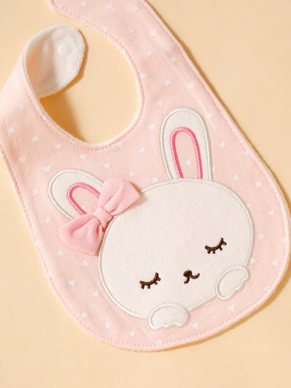 2 Pcs Baby Bib Cover Soft Cotton Adjustable U-Shaped Lace Saliva Towel