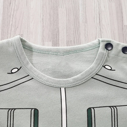 Newborn Anime Cotton Jumpsuit Soft Summer Short Sleeve Baby Romper 0-18 Months